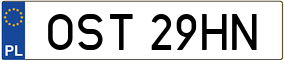 Trailer License Plate